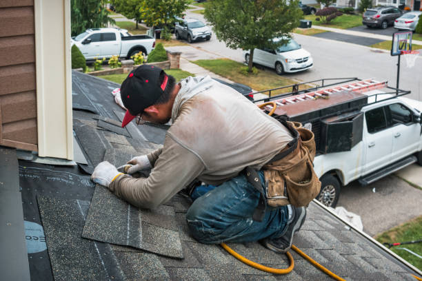 Professional Roof Replacement technician working in Franklinville, NJ